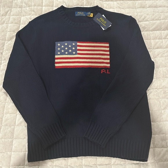 Ralph Lauren Flag sweater NWT Size S Price is firm! - Picture 1 of 3